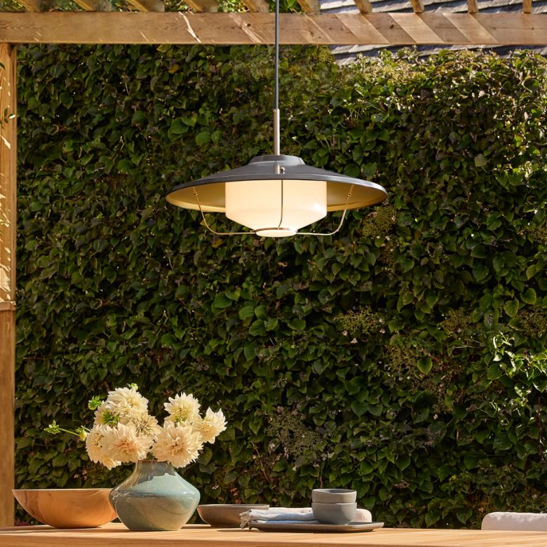 Farmhouse-style outdoor pendant