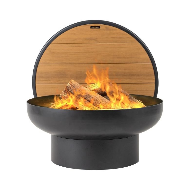 Cast Iron Fire Pit Table with Lid