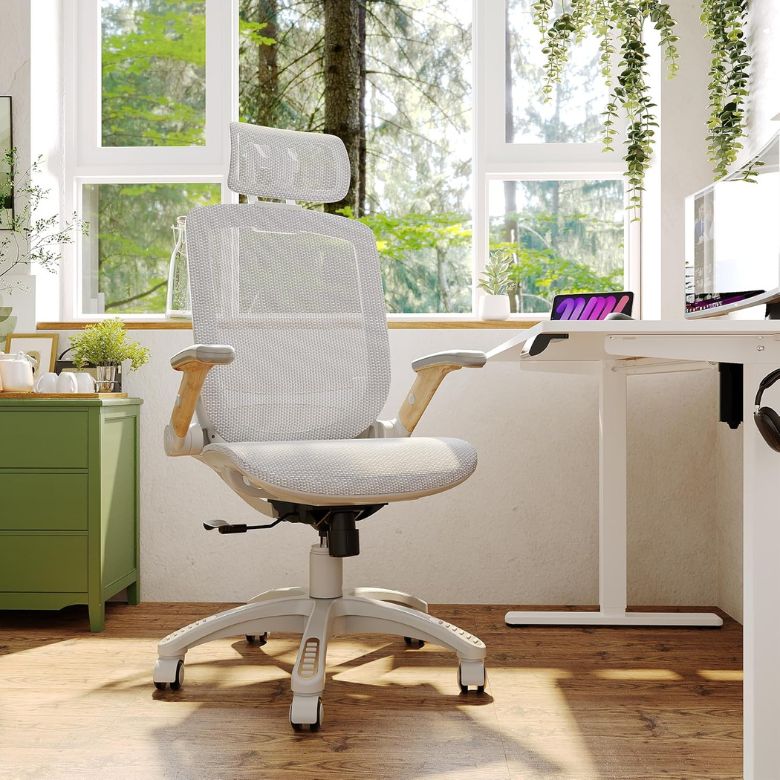 White Mesh Ergonomic Office Chair
