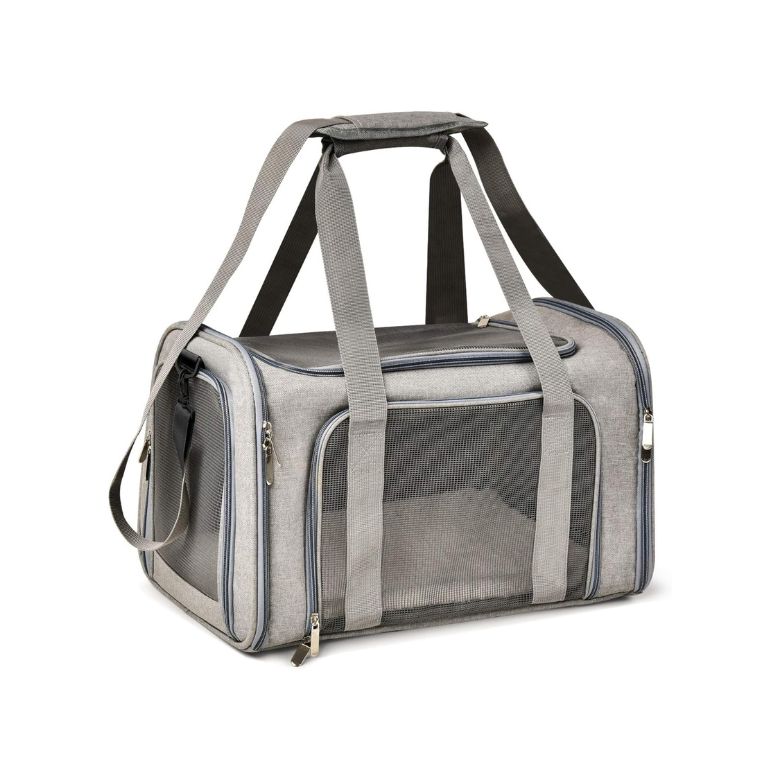 Collapsible Travel Pet Carrier for Pets Up to 15lbs