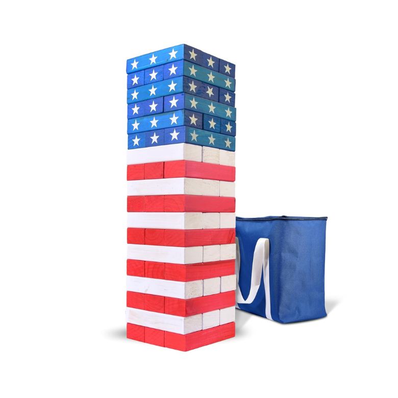 stars and stripes giant jenga