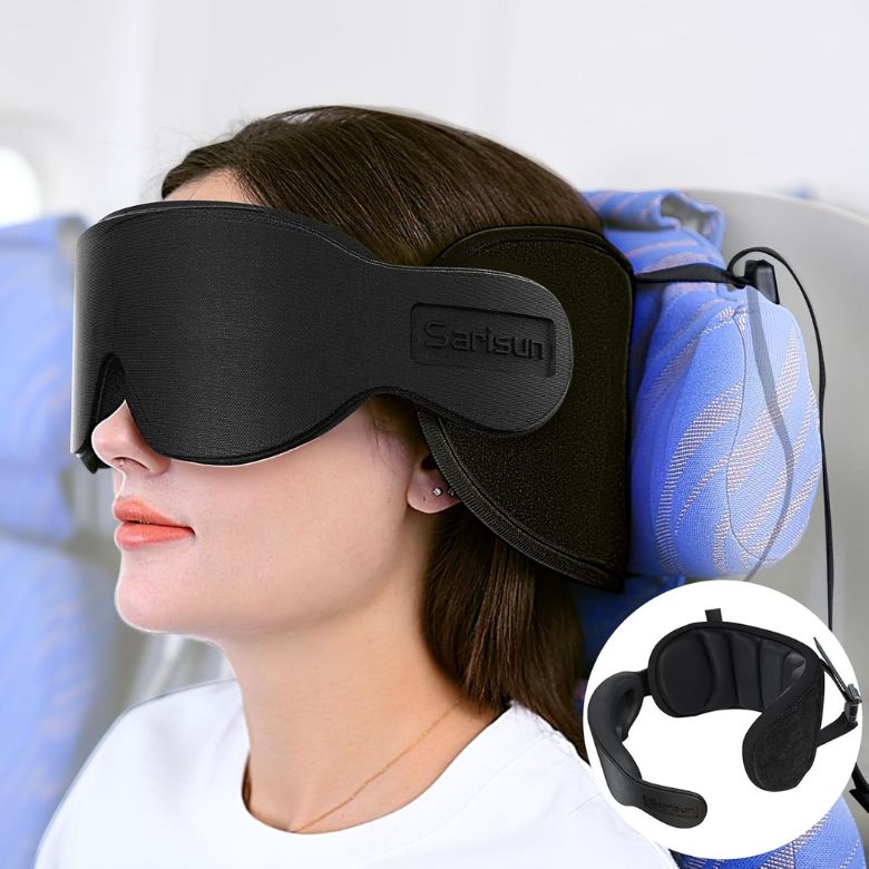Travel Neck Pillow with Eye Mask