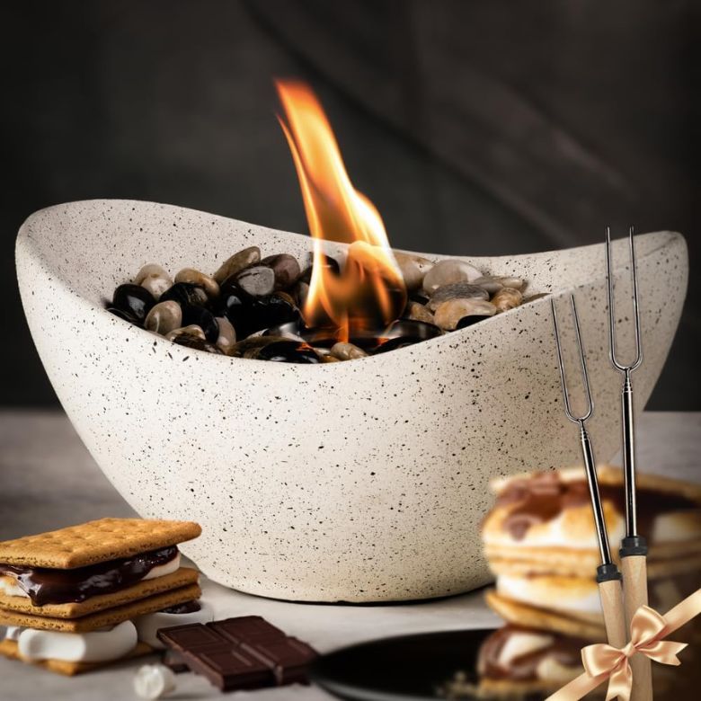 Concrete Tabletop Fire Pit