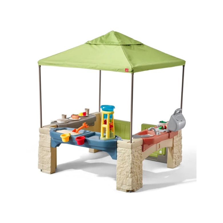 Outdoor Canopied Playhouse Patio