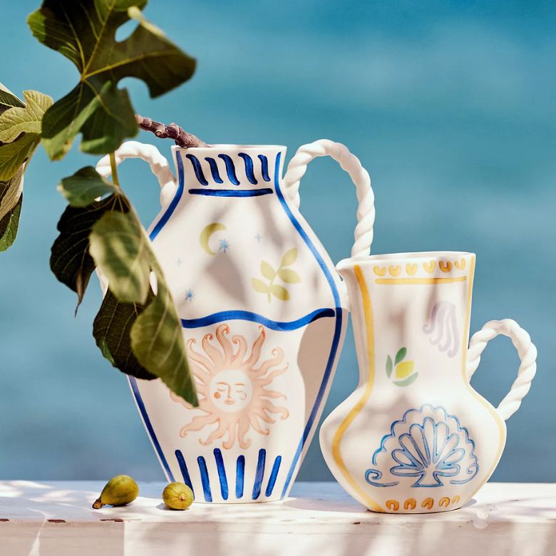 Coastal Stoneware Vase