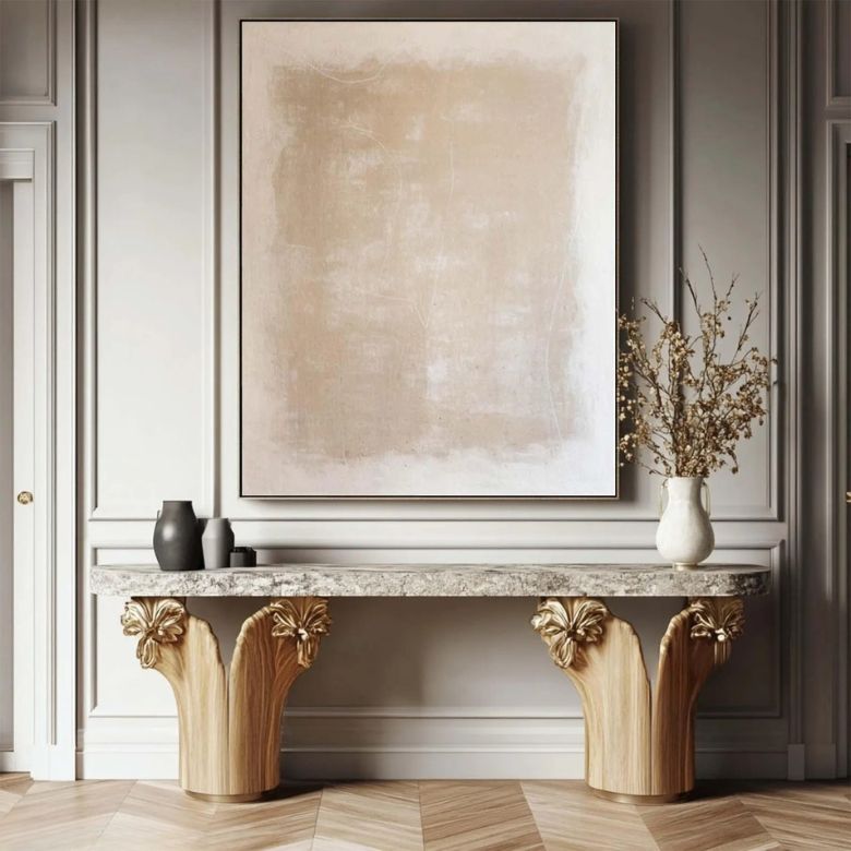 Beige Abstract Painting