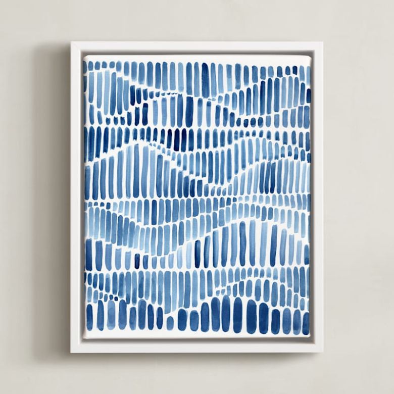 abstract blue art print