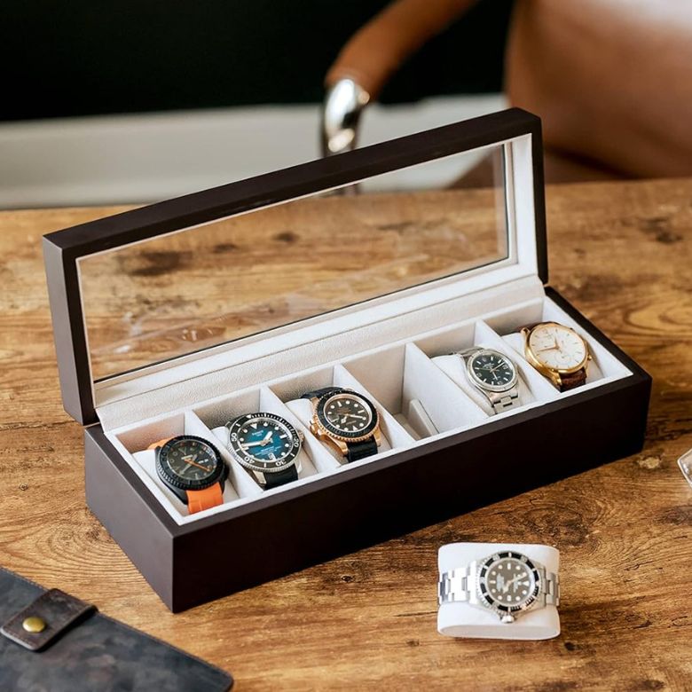 solid wood watch box
