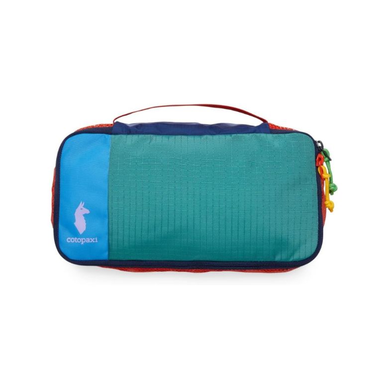 multi-colored top zip 3L travel cube