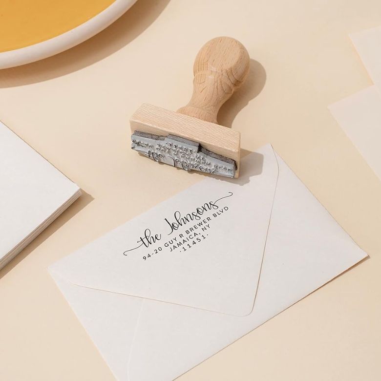 customized return address stamp
