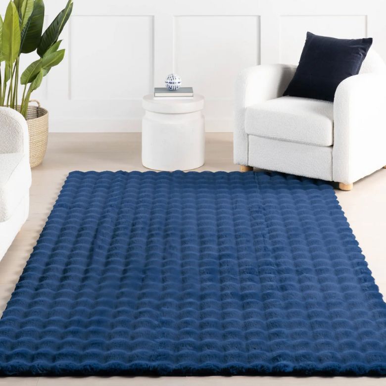 navy plush cloud area rug