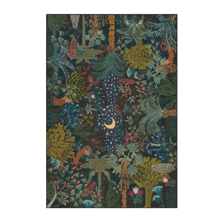 jungle themed black area rug