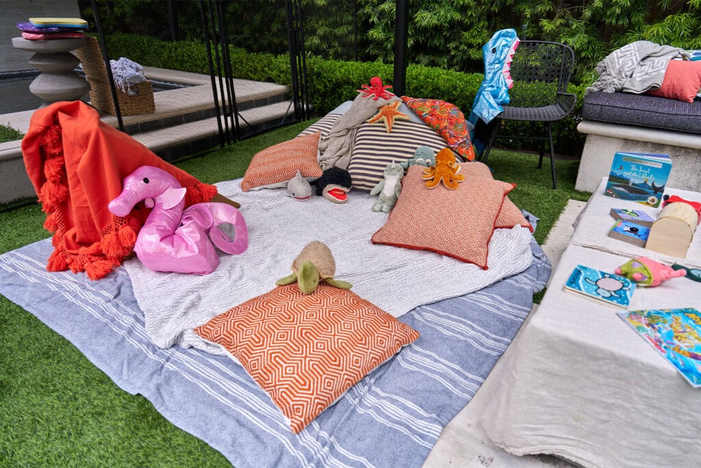 drew scott kids birthday party ideas, underwater lounge