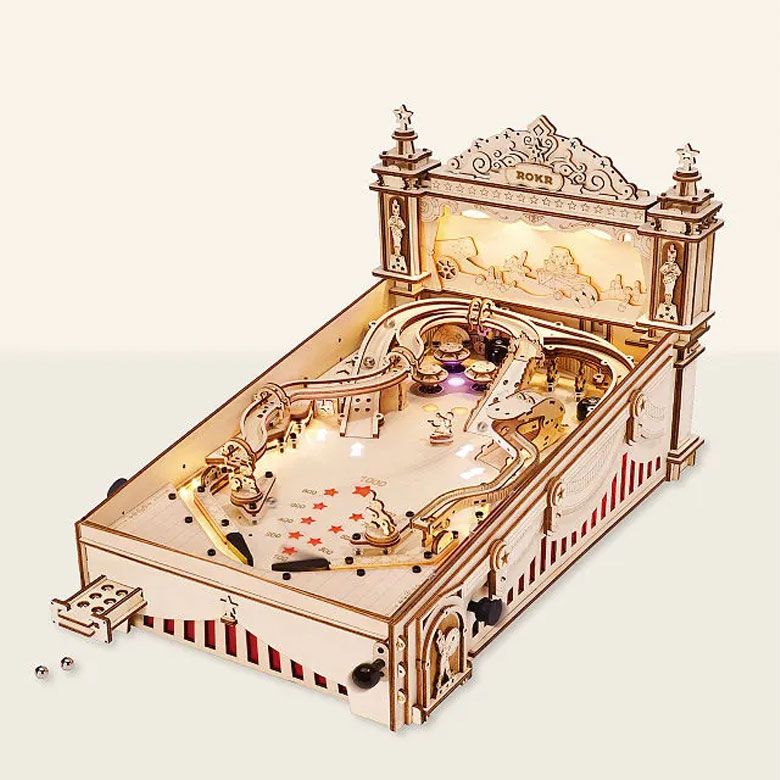 3D Puzzle Pinball Machine DIY Building Kit