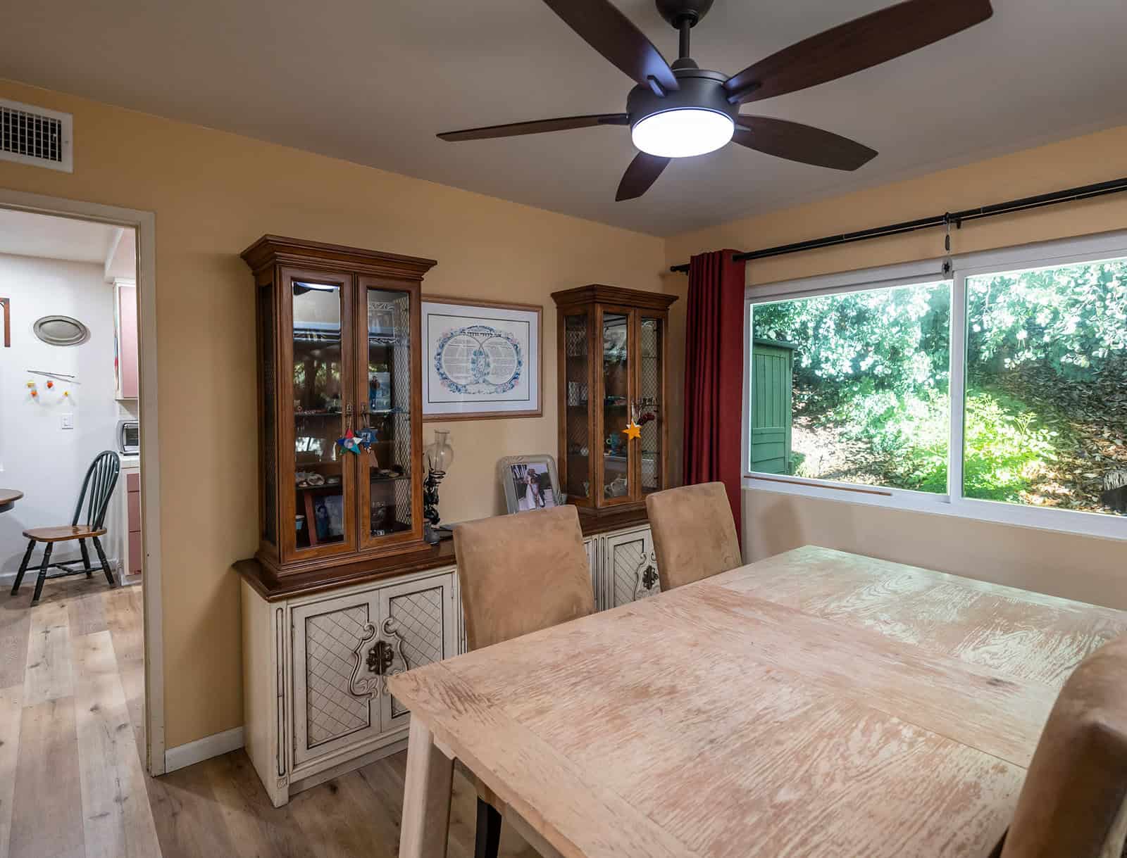 The kitchen prior to renovations with Rachel Brosnahan, as seen on Celebrity IOU.