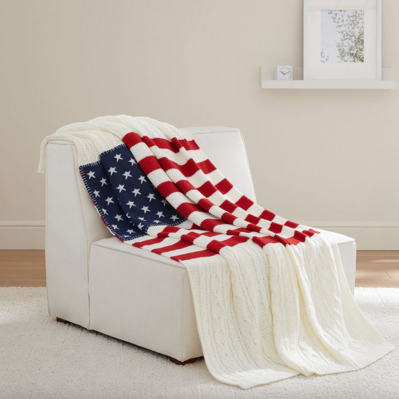 american flag throw blanket