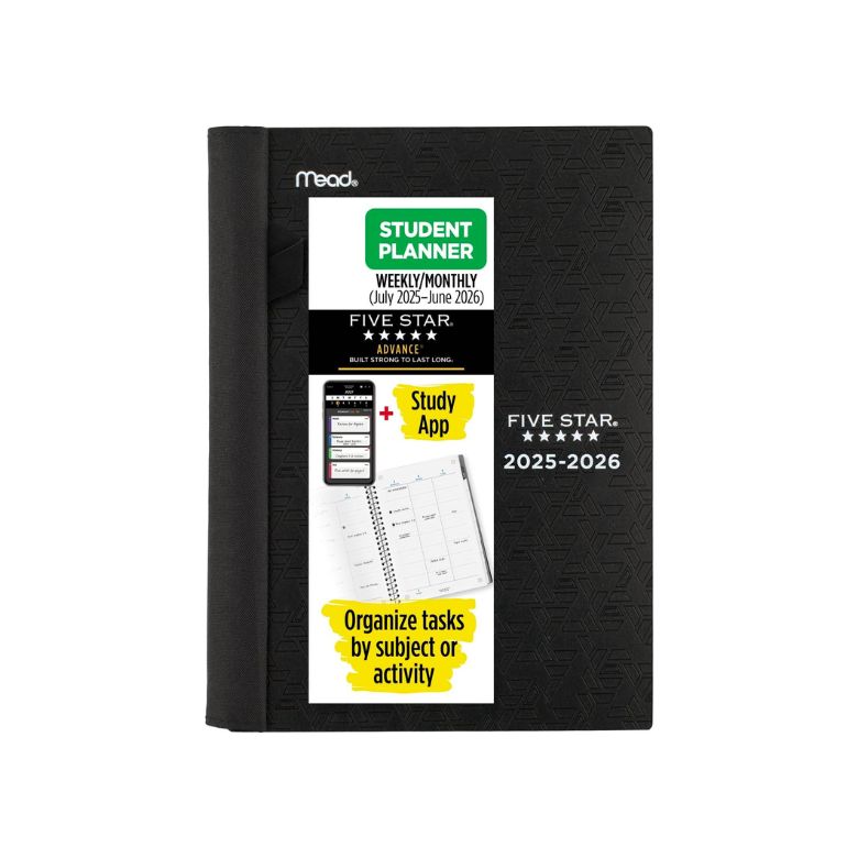 black academic planner