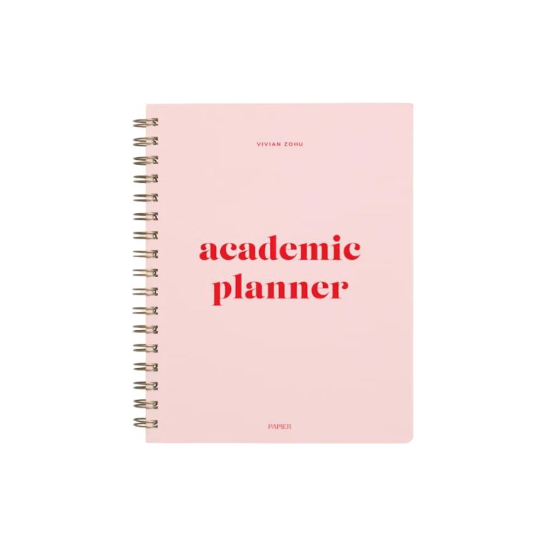 pink academic planner