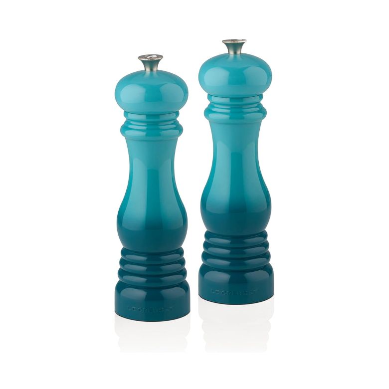 blue pepper mills