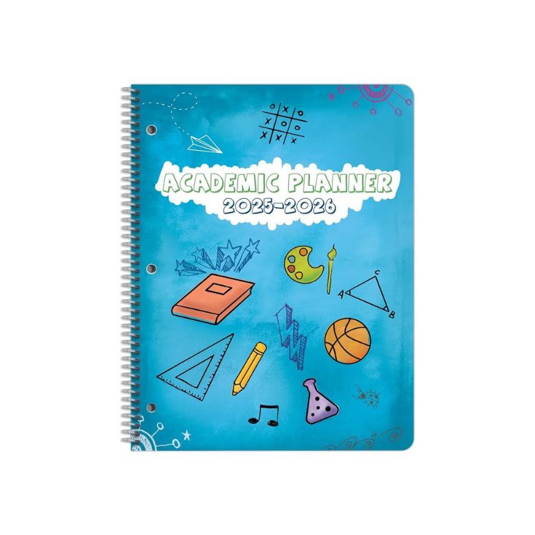 blue student planner