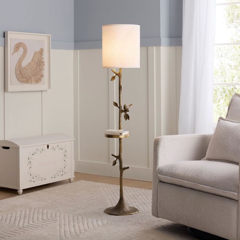Sculpted Bird Floor Lamp