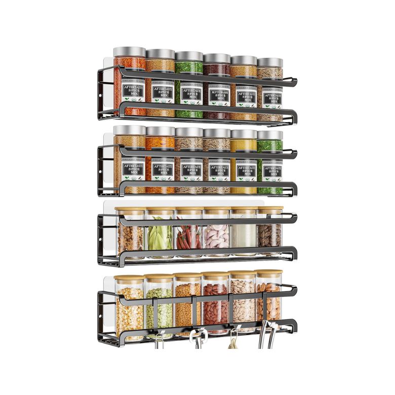 wall-mounted spice rack