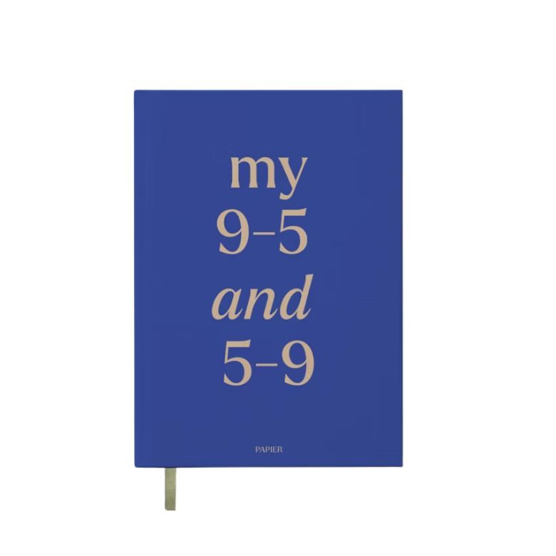 blue undated planner