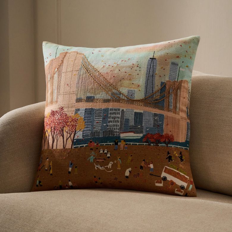 Fall in Brooklyn Pillow Cover