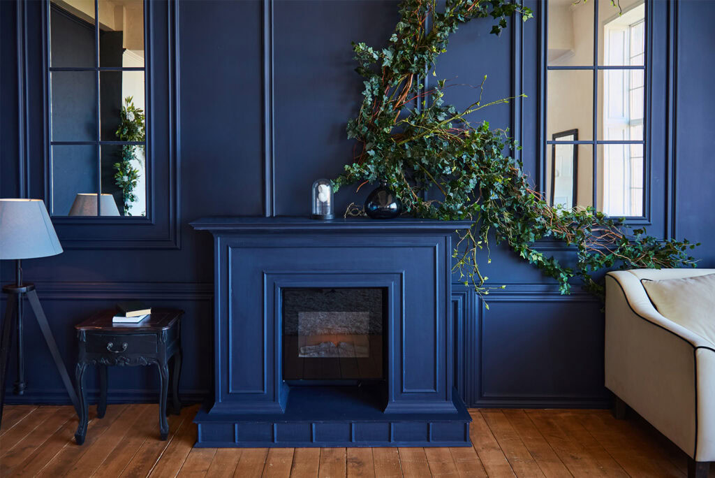 color drench living room