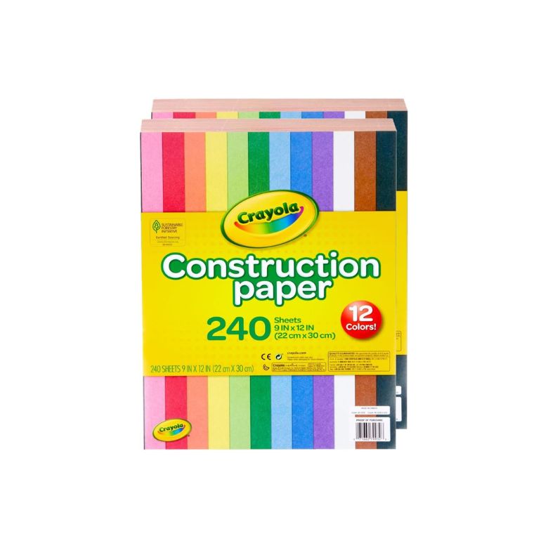 crayola construction paper