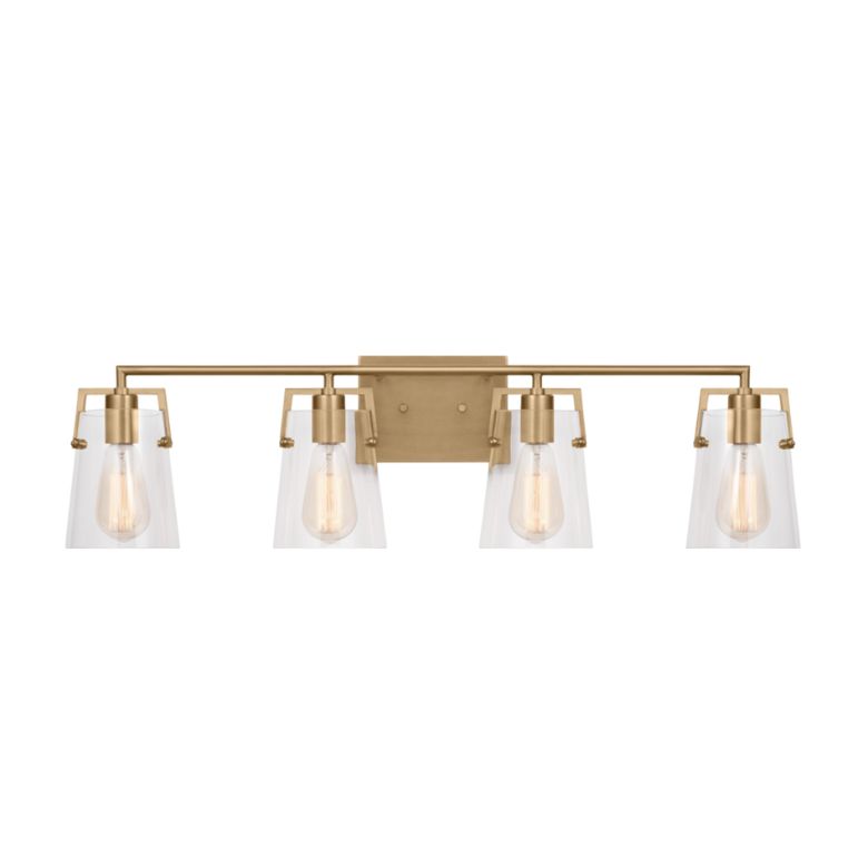 4-light gold vanity fixture