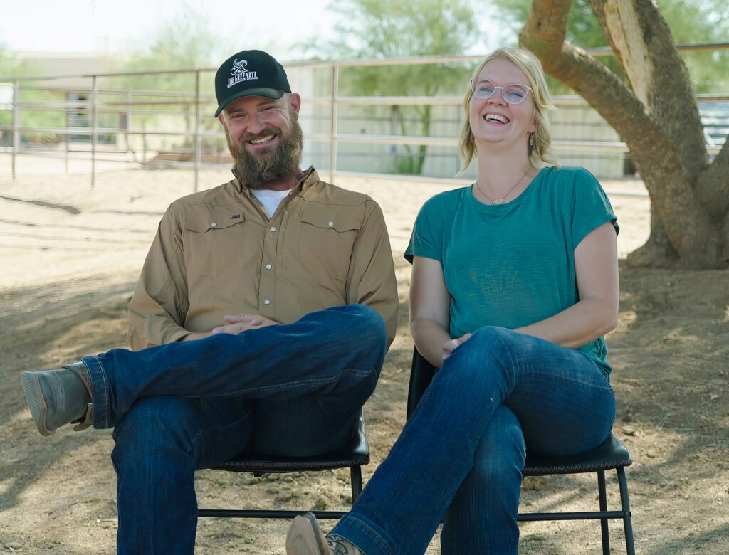 pauline and jim in episode 2 of chasing the west with the property brothers