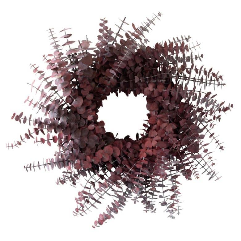 purple eucalyptus fall wreath