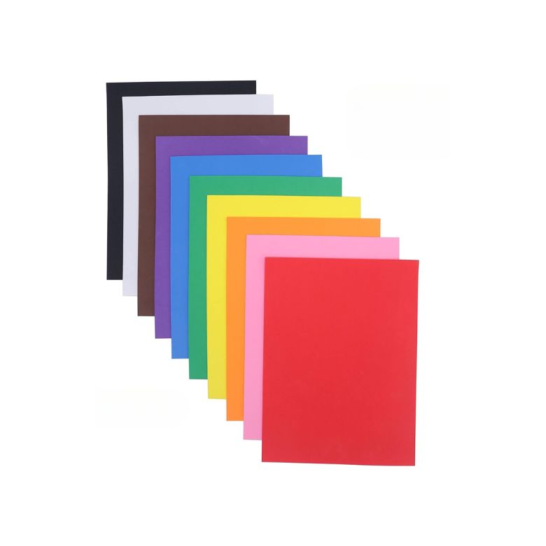 multi-colored foam paper