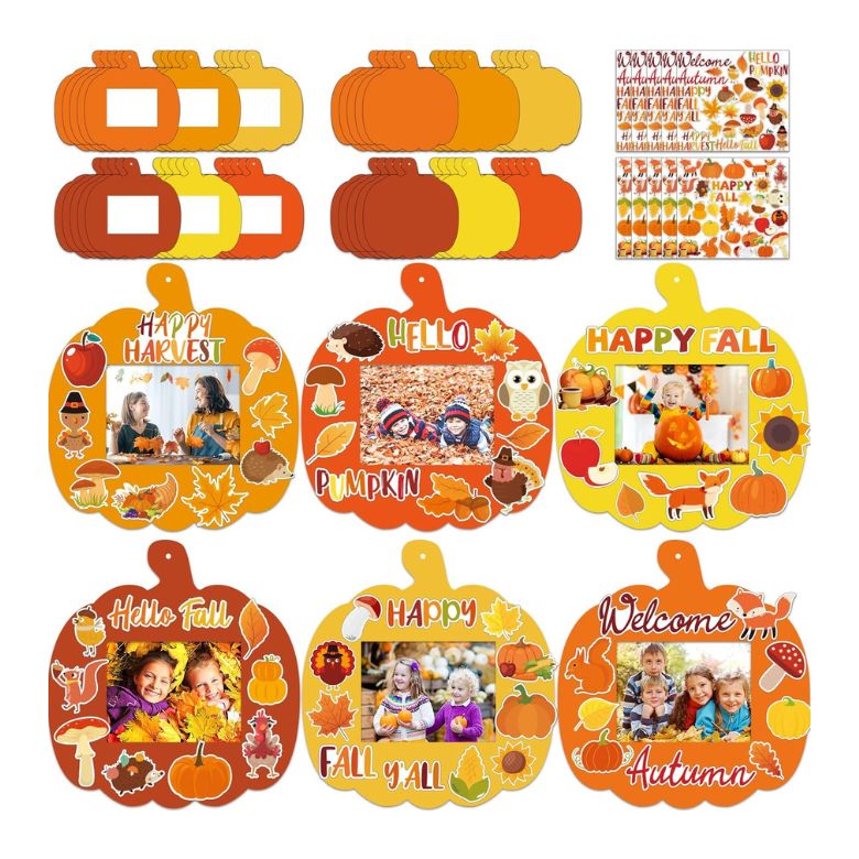 diy fall picture frame craft kit for kids