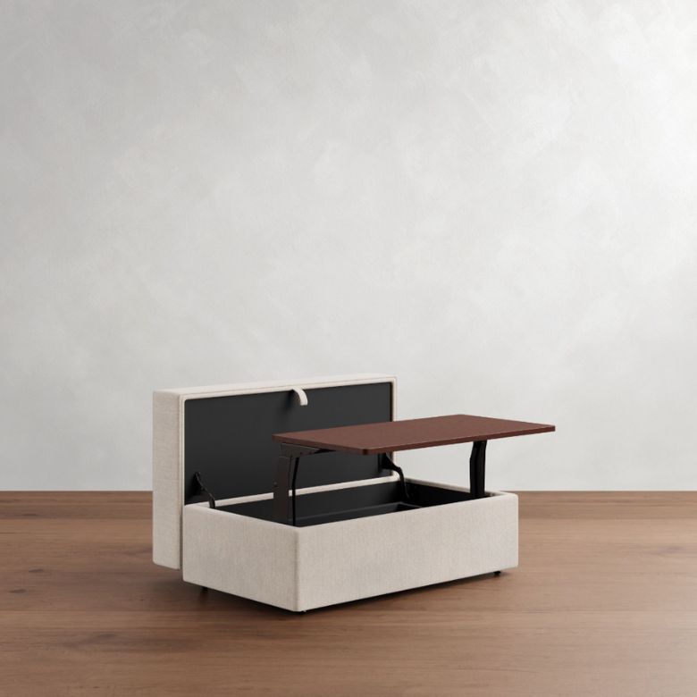 flip top ottoman with table