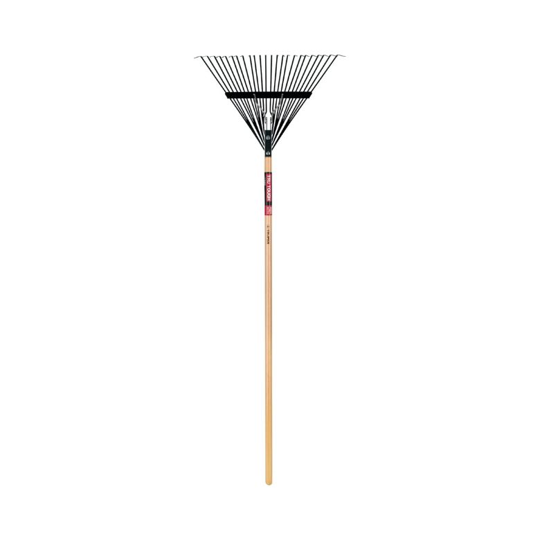 Steel Leaf Rake with 24 Tines