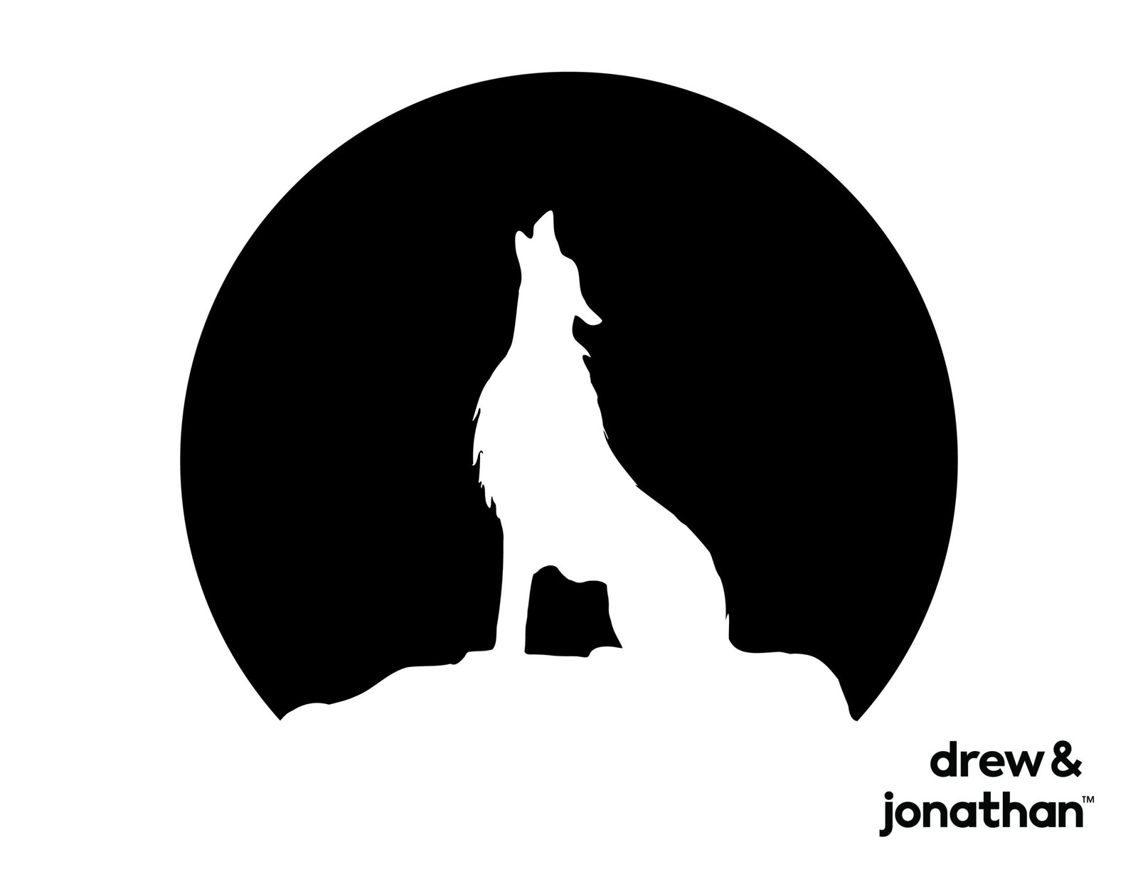 wolf howling at the full moon