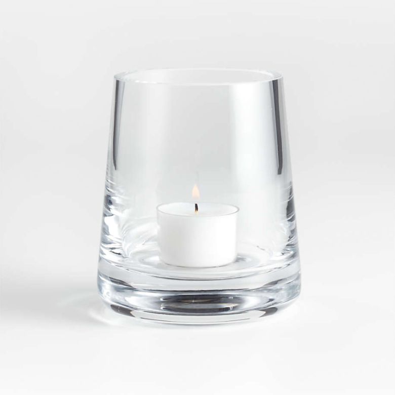 Tapered Glass Hurricane Candle Holder