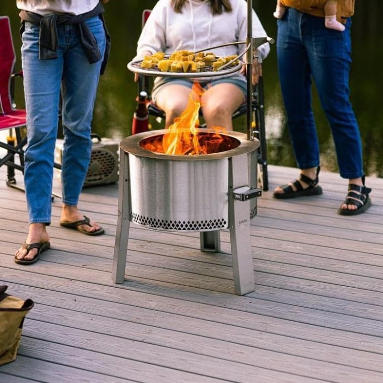 Stainless Steel Round Smokeless Fire Pit