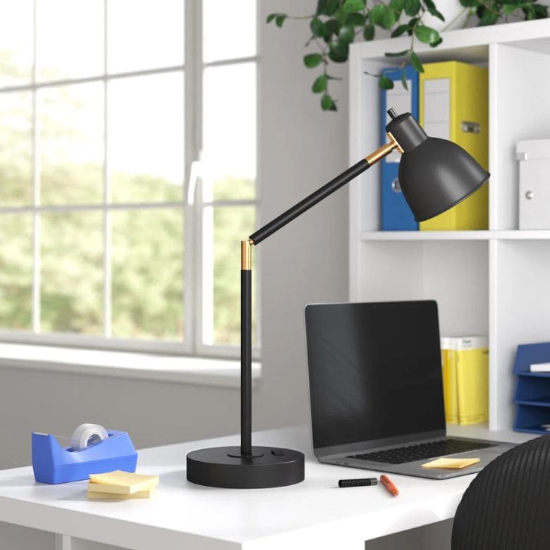 Black Adjustable Desk Lamp