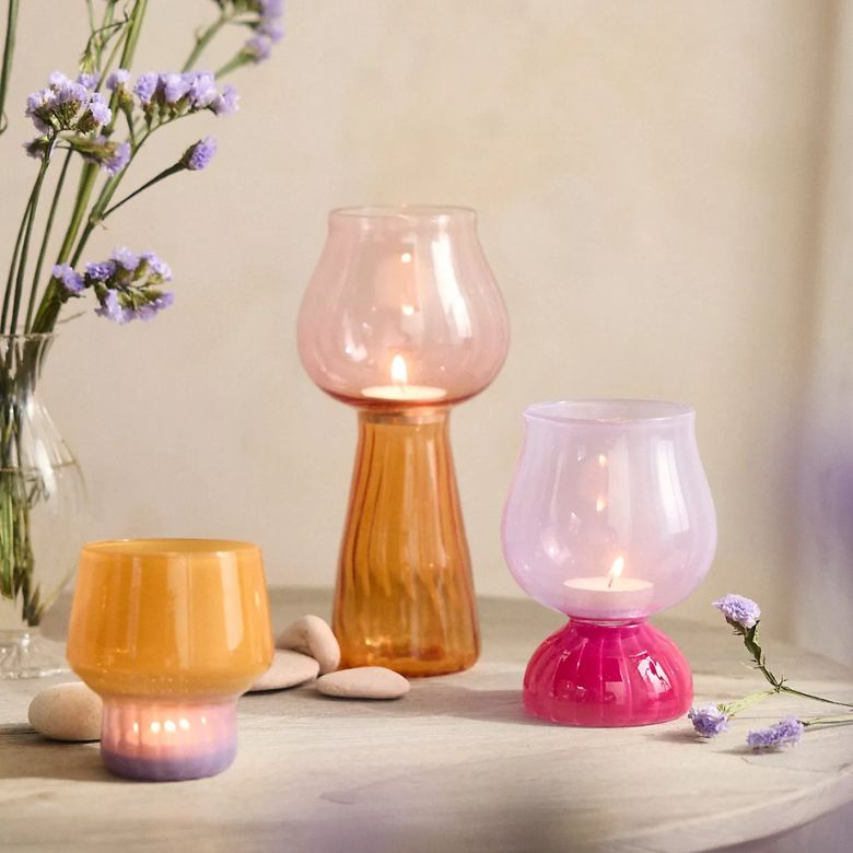 Color Pop Glass Votives