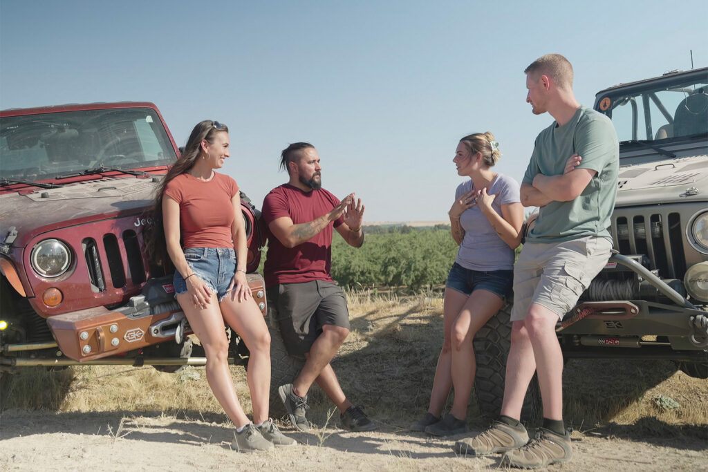 jake and alex chasing the west