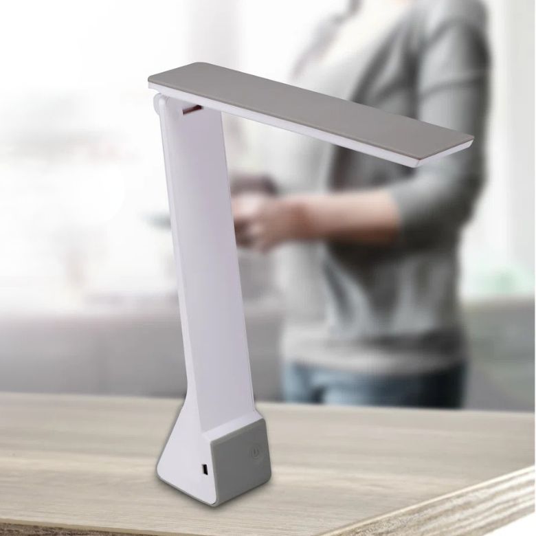 white foldable USB desk lamp