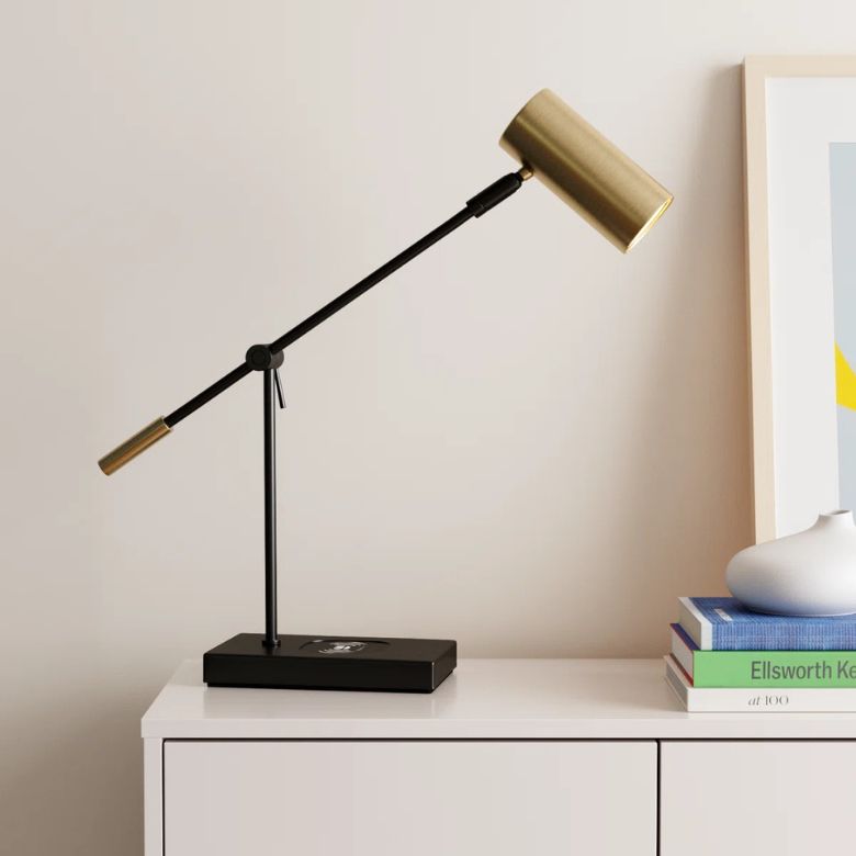 Brass Adjustable Metal USB Desk Lamp