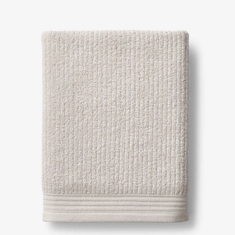 linen colored bath towel