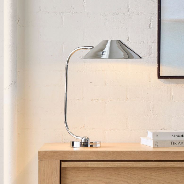 Polished Nickel Table Lamp