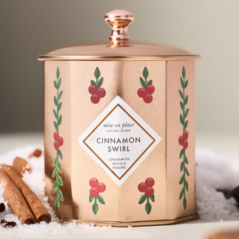 cute cinnamon scented candle from anthropologie