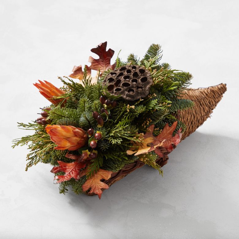 Botanical Cornucopia Live Centerpiece