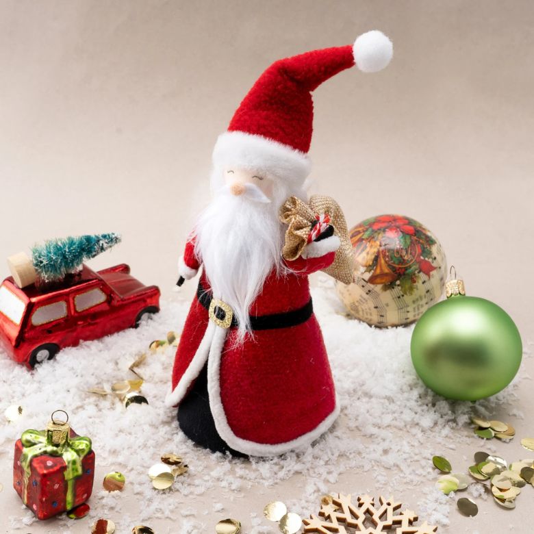 Felt Santa Christmas Tree Topper